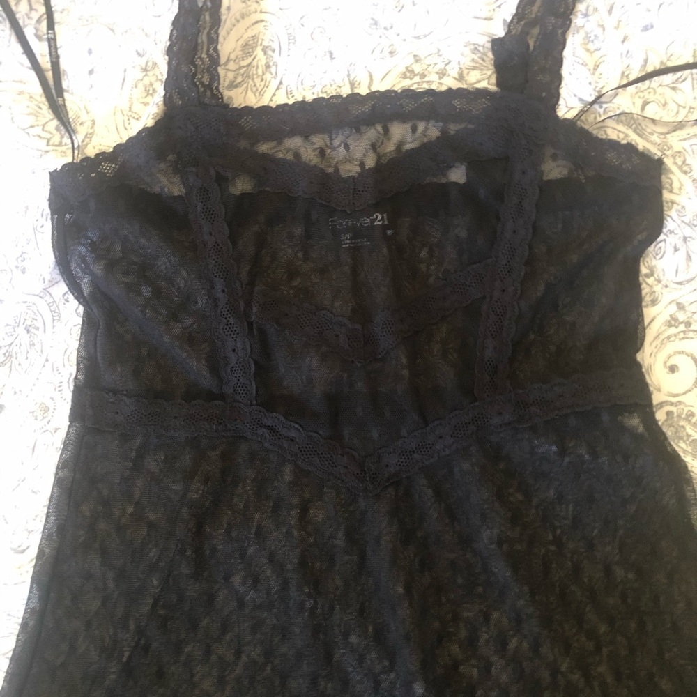 See-through maxi dress NWOT